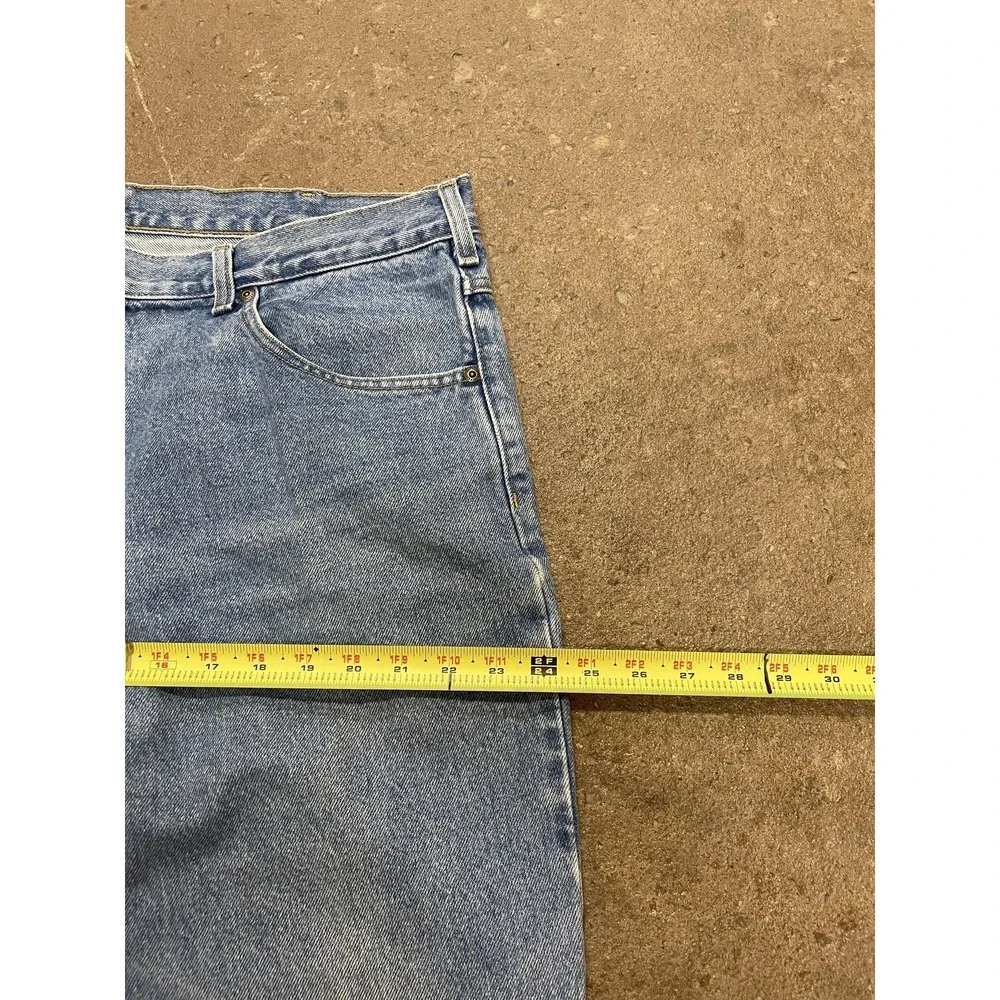 Carhartt‎ Jeans Mens Light Blue Denim Relaxed Straight Leg 5-Pocket Zip Fly Work